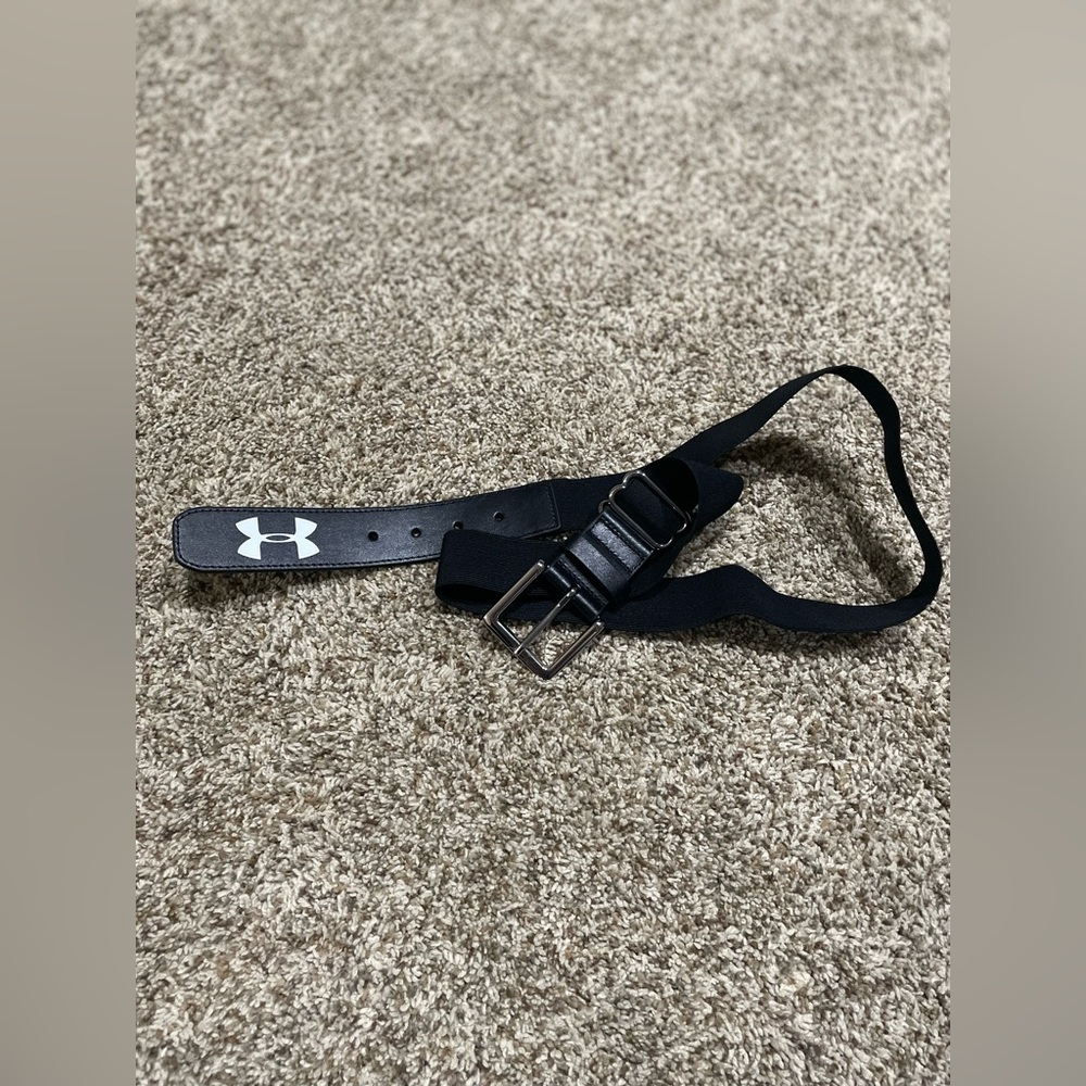 Black Under Armour Kids Adjustable Baseball Belt